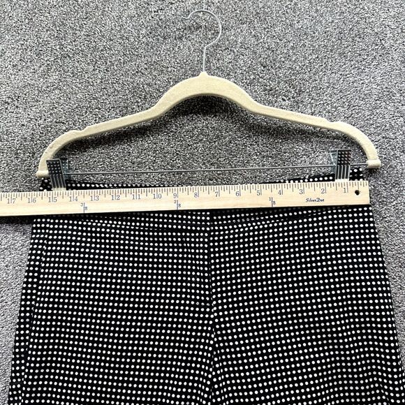 Talbots Trouser Pants Women 4P Black Dot Print Cotton Blend Straight Office - Picture 7 of 12